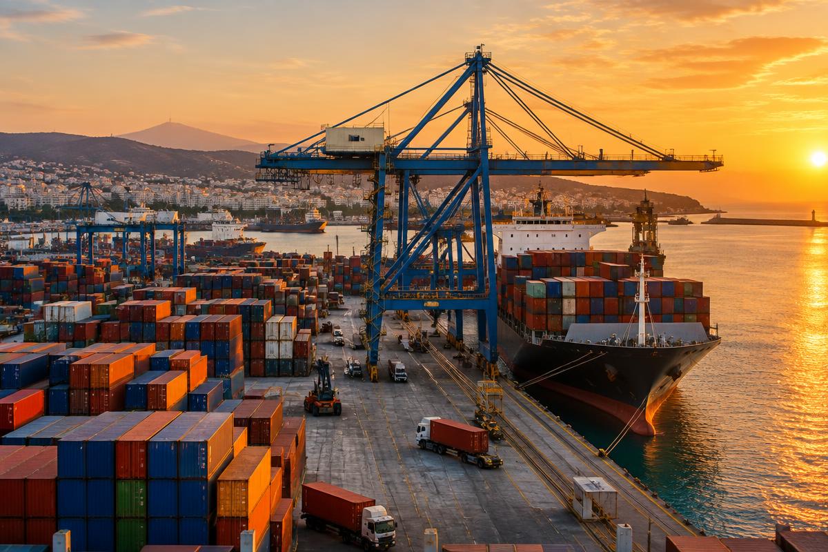 Terminal portuaire à containers