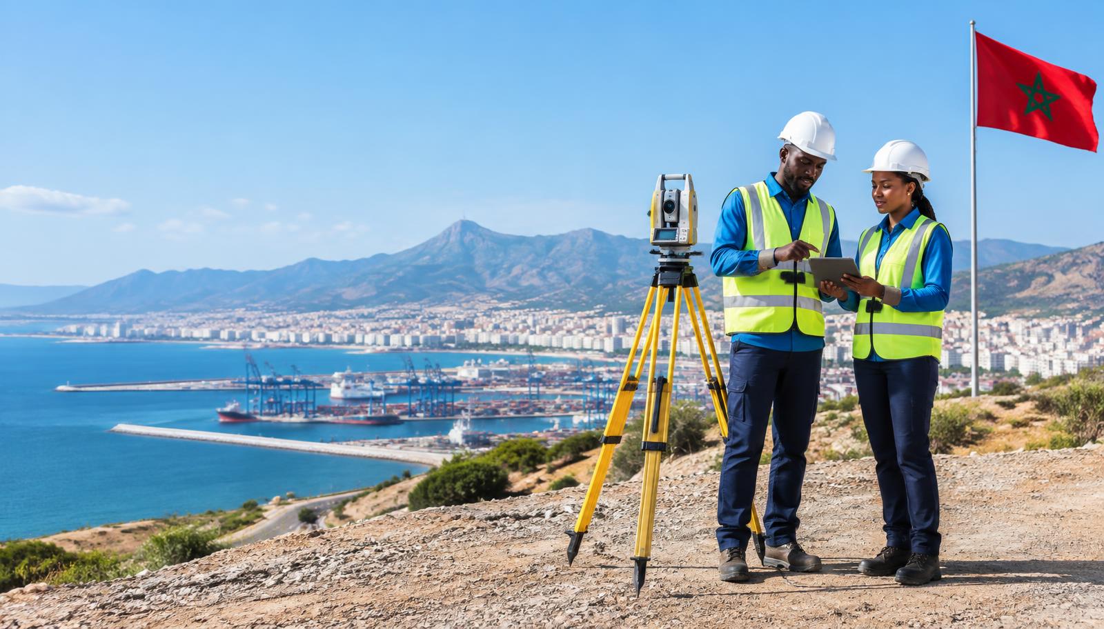 Ingénieurs GeoCentral Africa sur un site au Maroc
